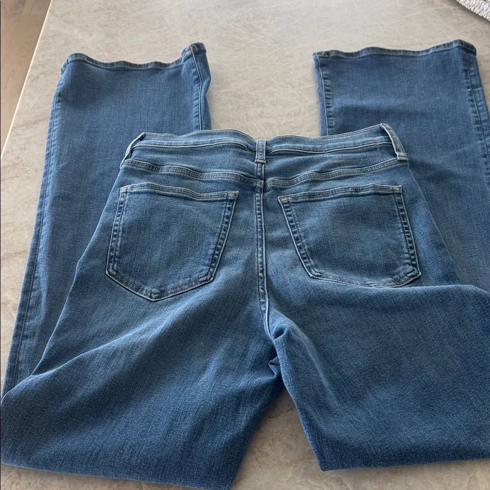 J. Crew Bootcut Jeans Size 28 Wide Flare Leg High Rise Stretch Classic Basic - Picture 5 of 8